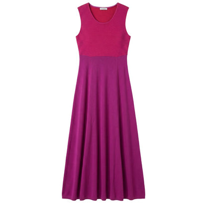 Purple Silk Women Dress