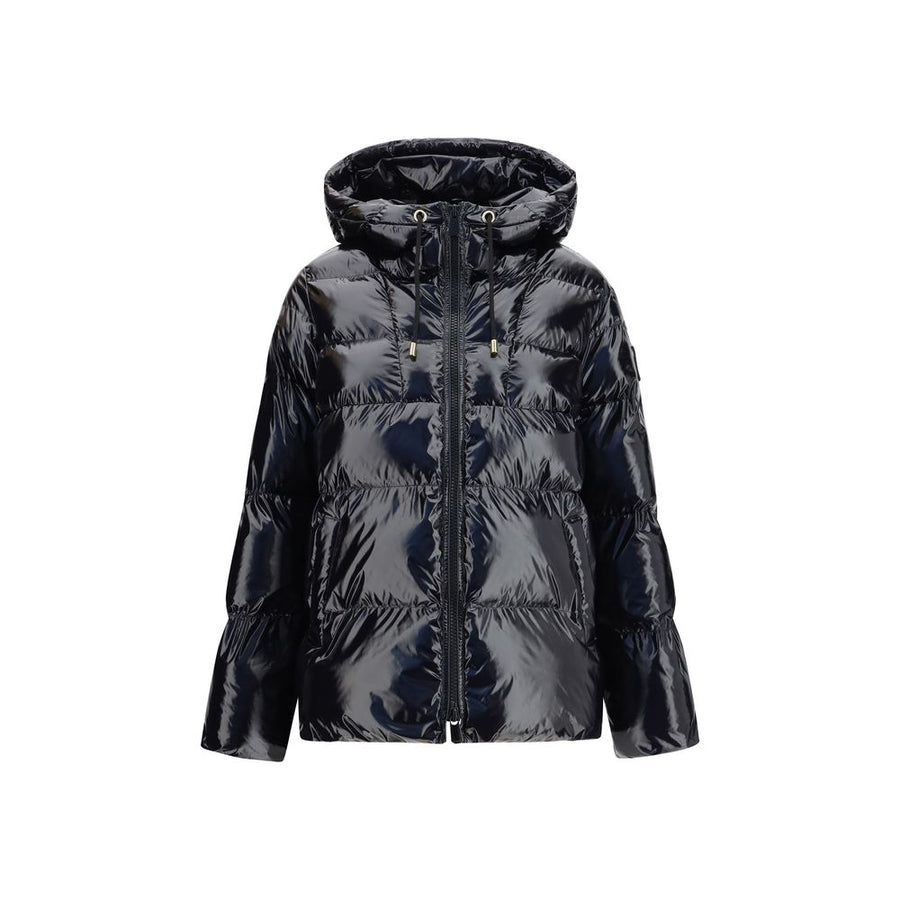 Black Polyamide Full-Length Jacket