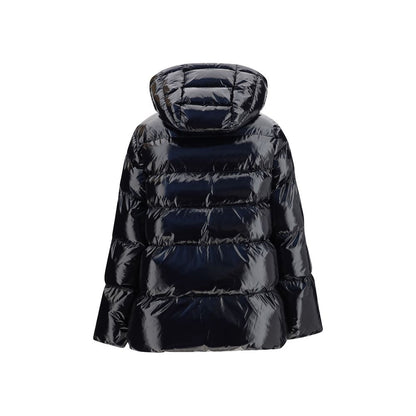 Black Polyamide Full-Length Jacket