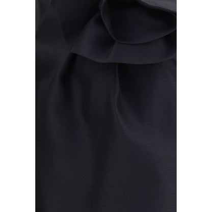 Black Wool Oves Aries Mini Skirt