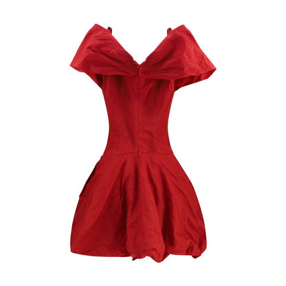 Multicolor Cotton Cocktail Dress