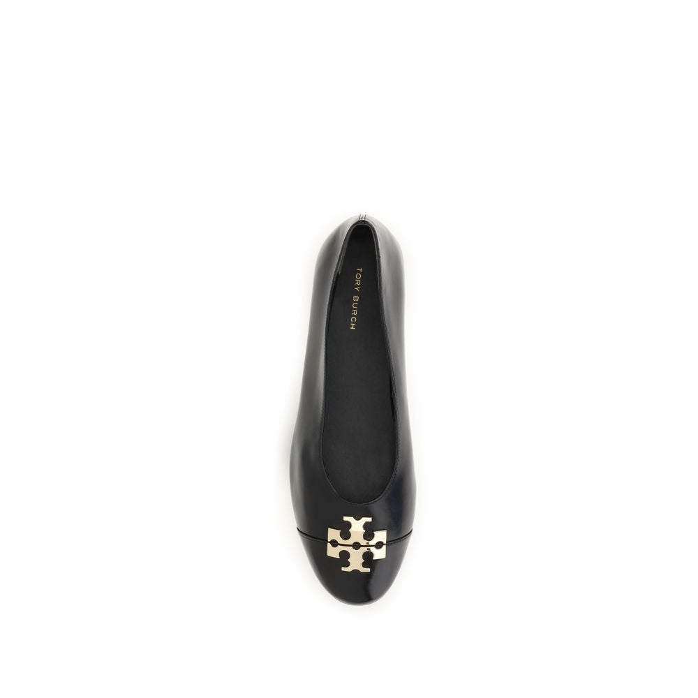 Black Goatskin Ballet Flats