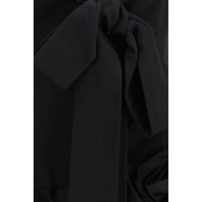 Black Cotton Cocktail Dress