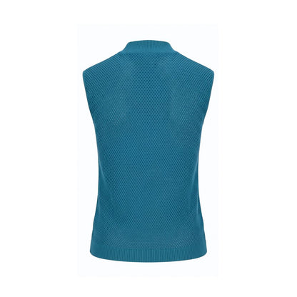 Blue Silk Women Sweater