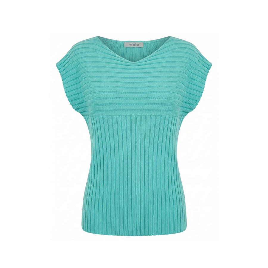 Light Blue Cotton Women Sweater