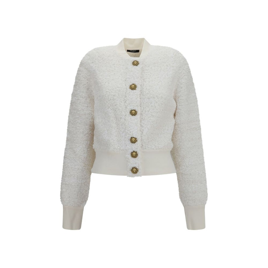 White Viscose Bomber