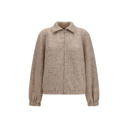 Beige Wool Oves Aries Bomber
