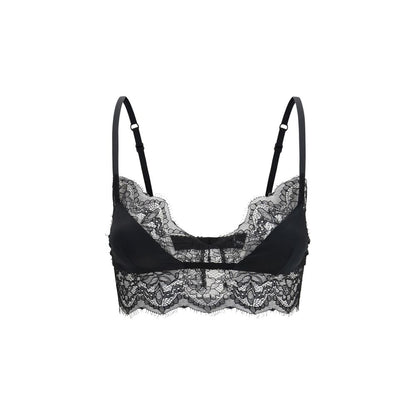 Black Silk Bra
