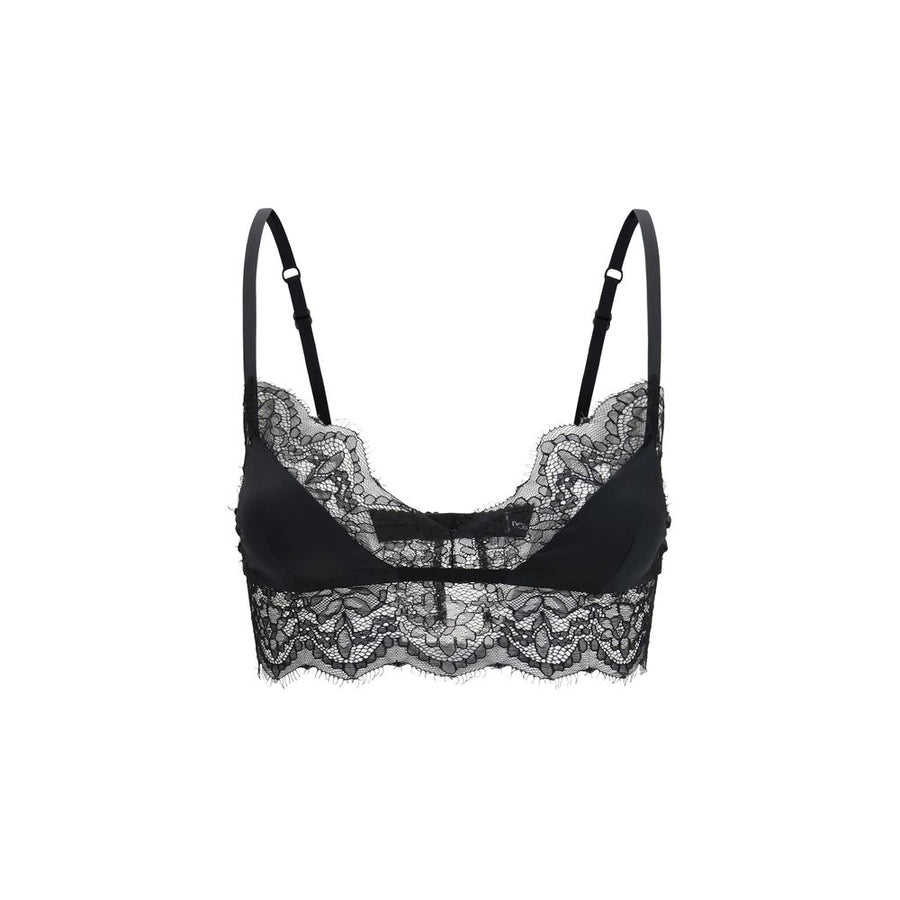 Black Silk Bra