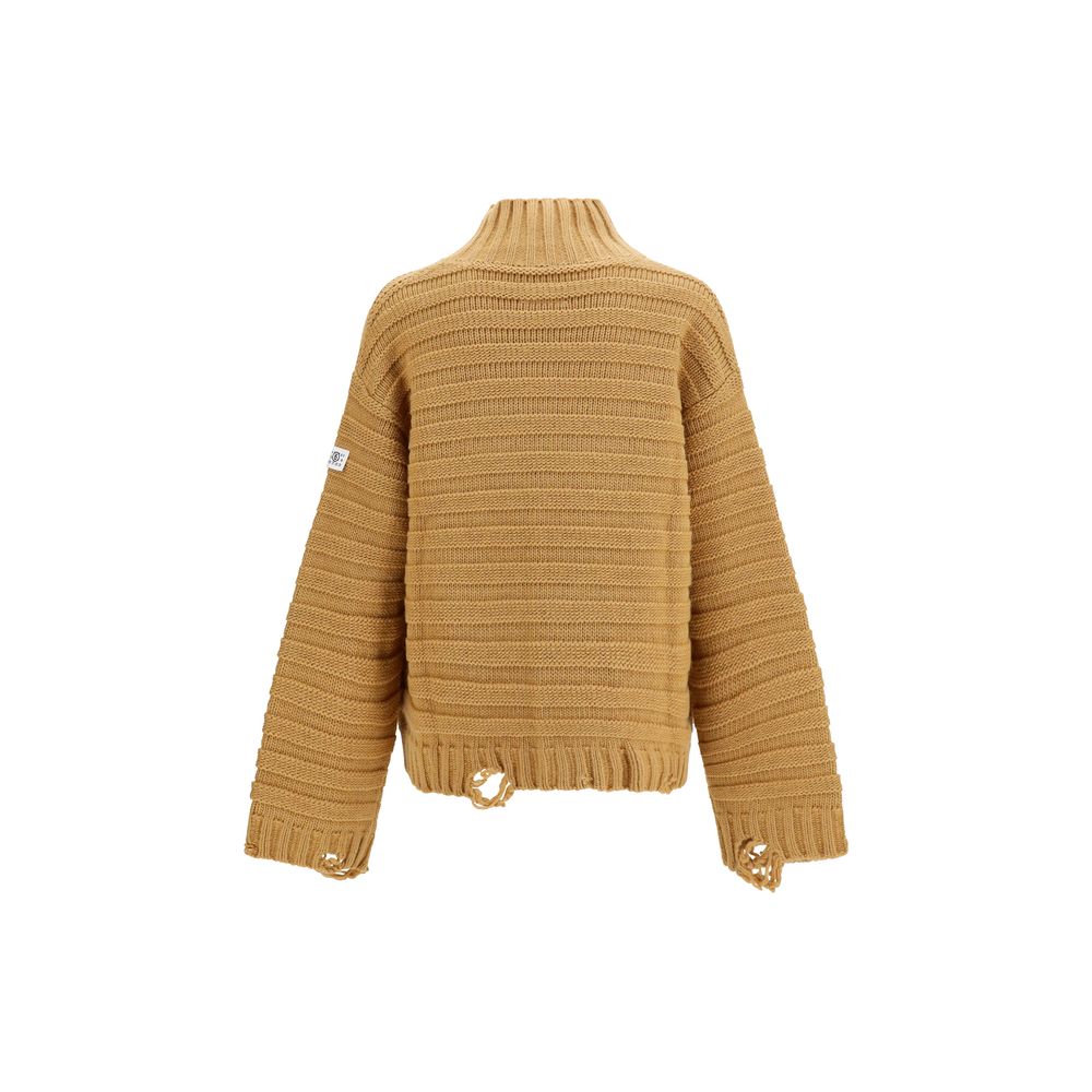 Beige Wool Oves Aries Turtleneck