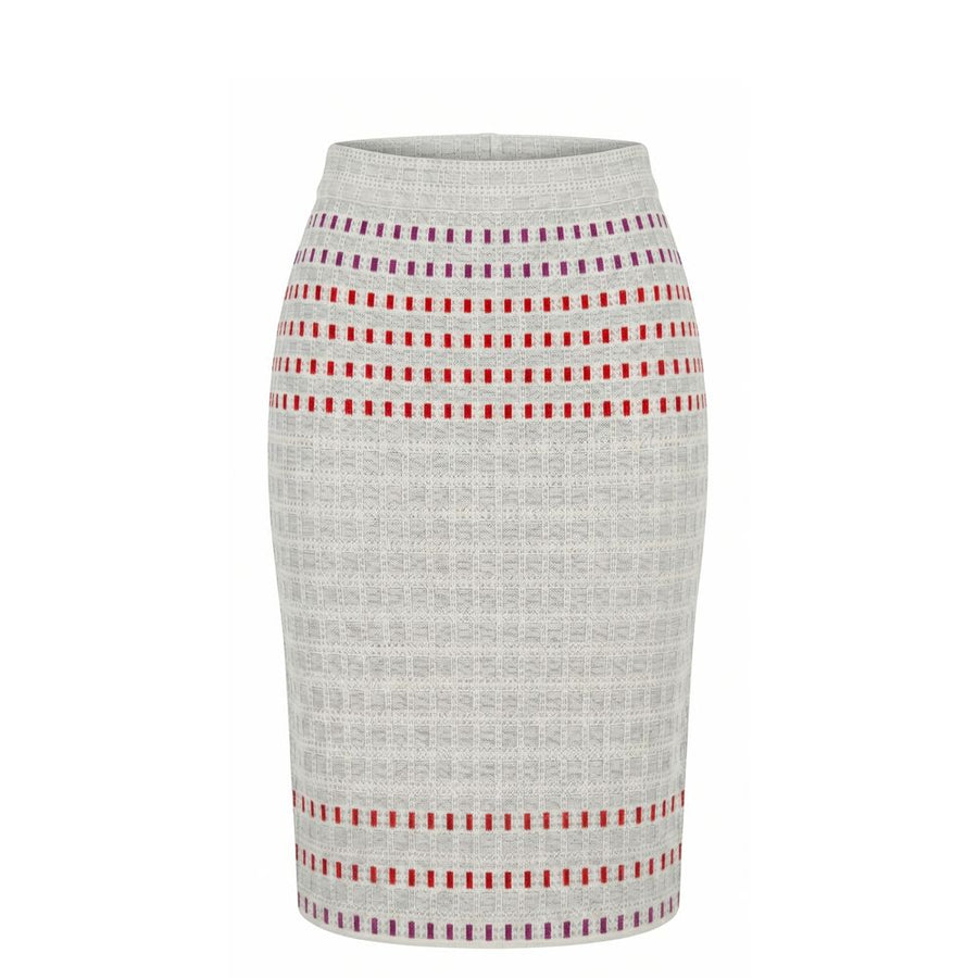 Grey Silk Women Skirt