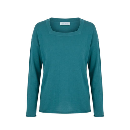 Blue Cotton Women's Sweater