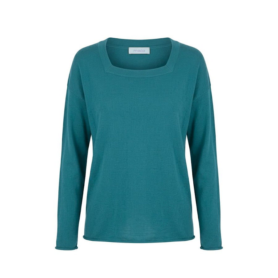 Blue Cotton Women's Sweater