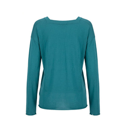 Blue Cotton Women's Sweater