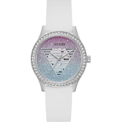 White Synthetic Dress Watch