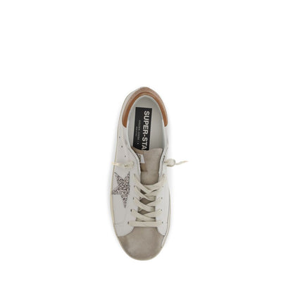 White Calf Leather Bos Taurus Low Top Sneakers