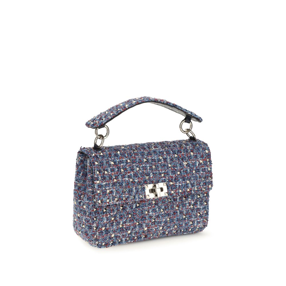 Blue Fabric Shoulder Bag
