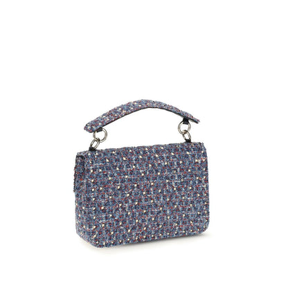 Blue Fabric Shoulder Bag