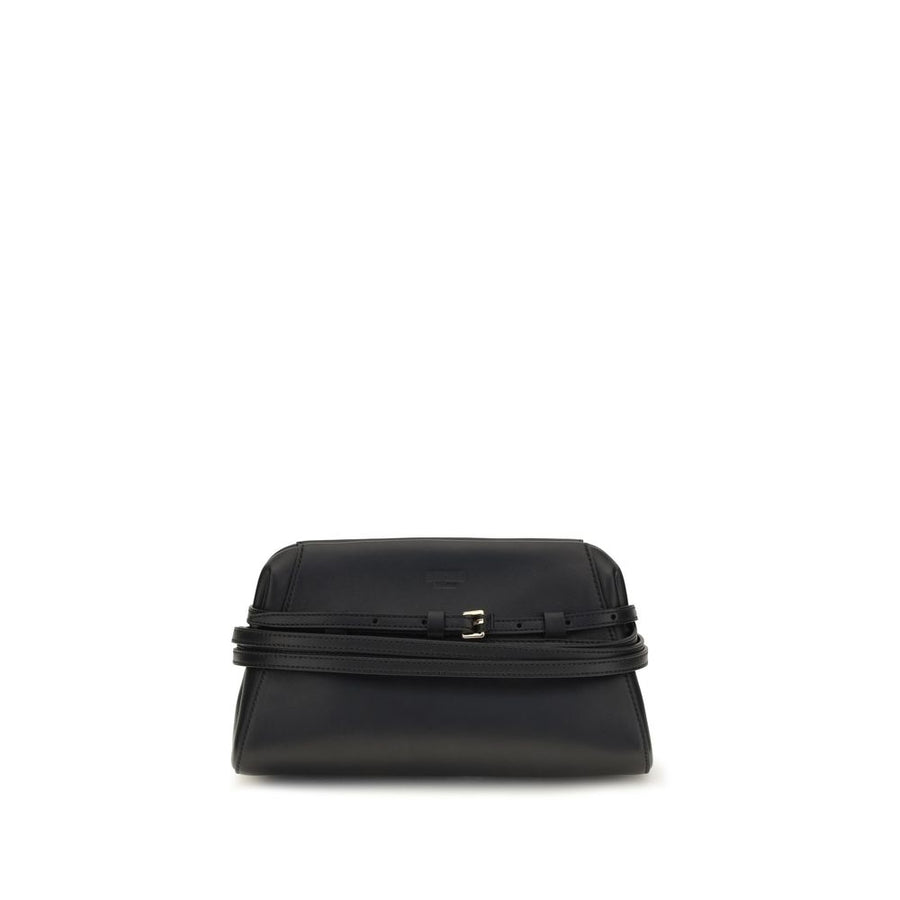 Black Goatskin Shoulder Bag