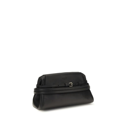 Black Goatskin Shoulder Bag