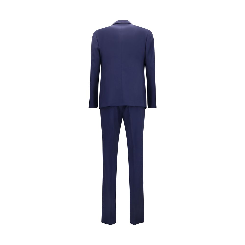Blue Wool Oves Aries Two-Piece Suit