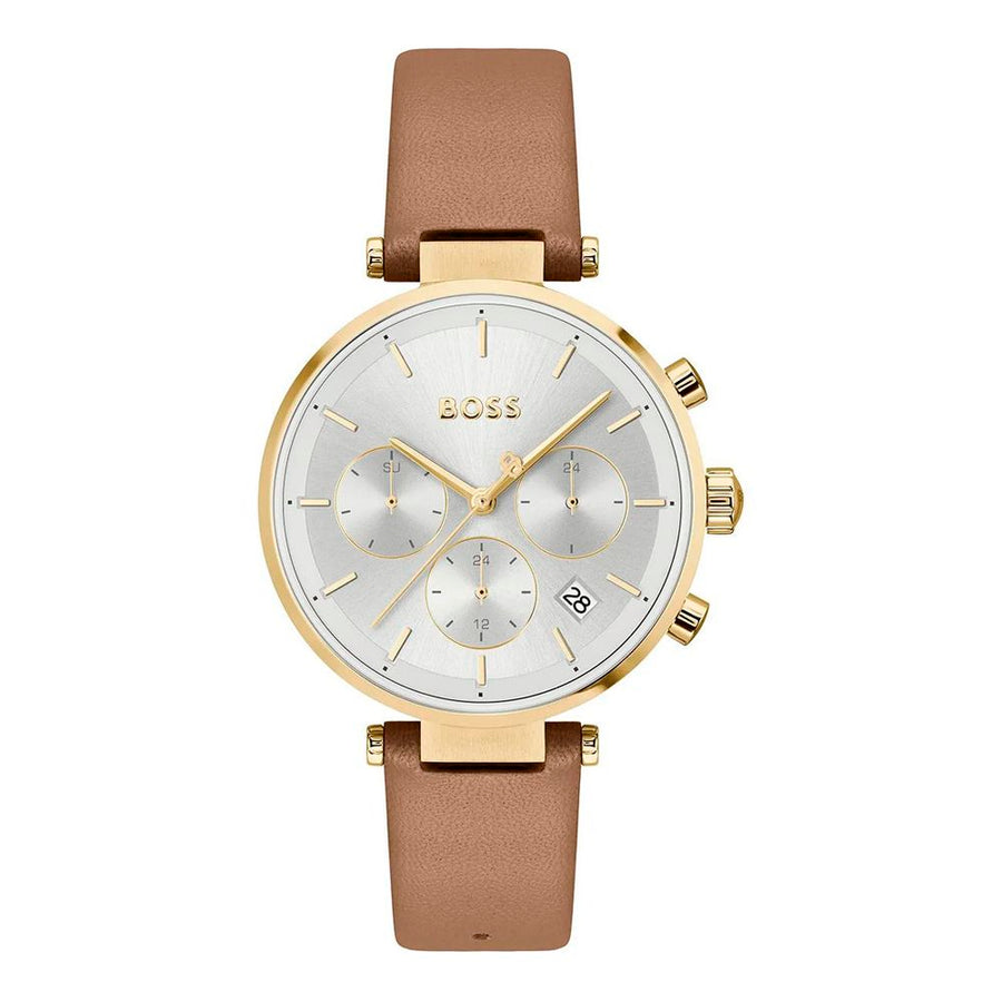 Brown Leather Dress Watch