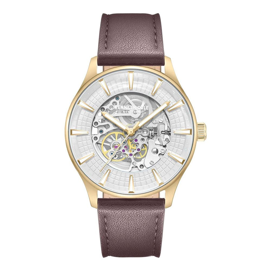 Brown Leather Dress Watch