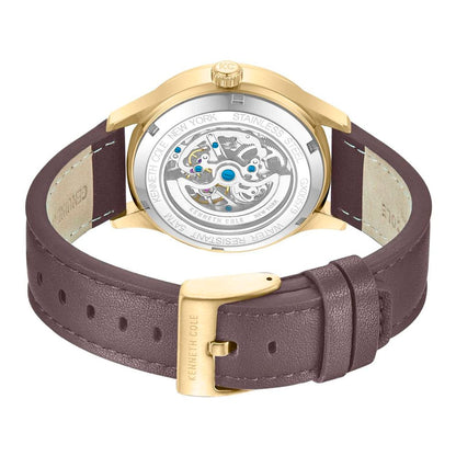 Brown Leather Dress Watch