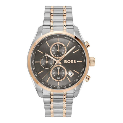 Gray Stainless Steel Dress Watch