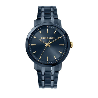 Blue Stainless Steel Dress Watch