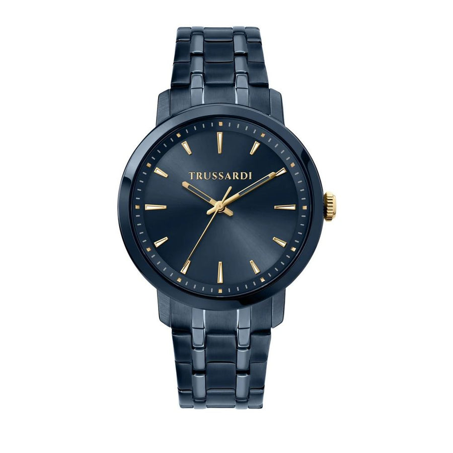 Blue Stainless Steel Dress Watch