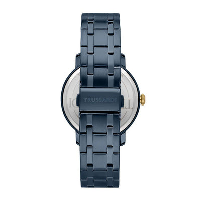 Blue Stainless Steel Dress Watch