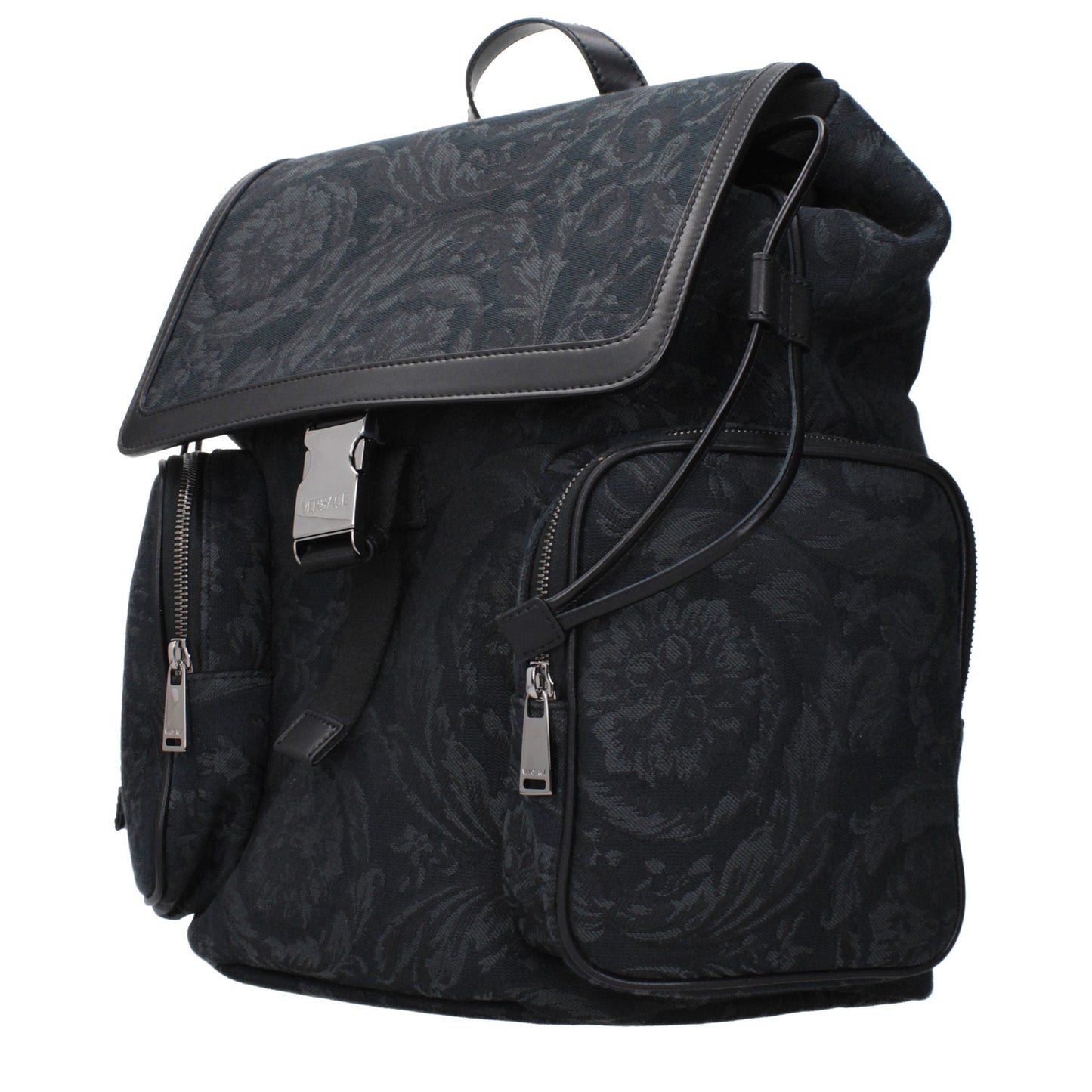 Black Fabric Backpack