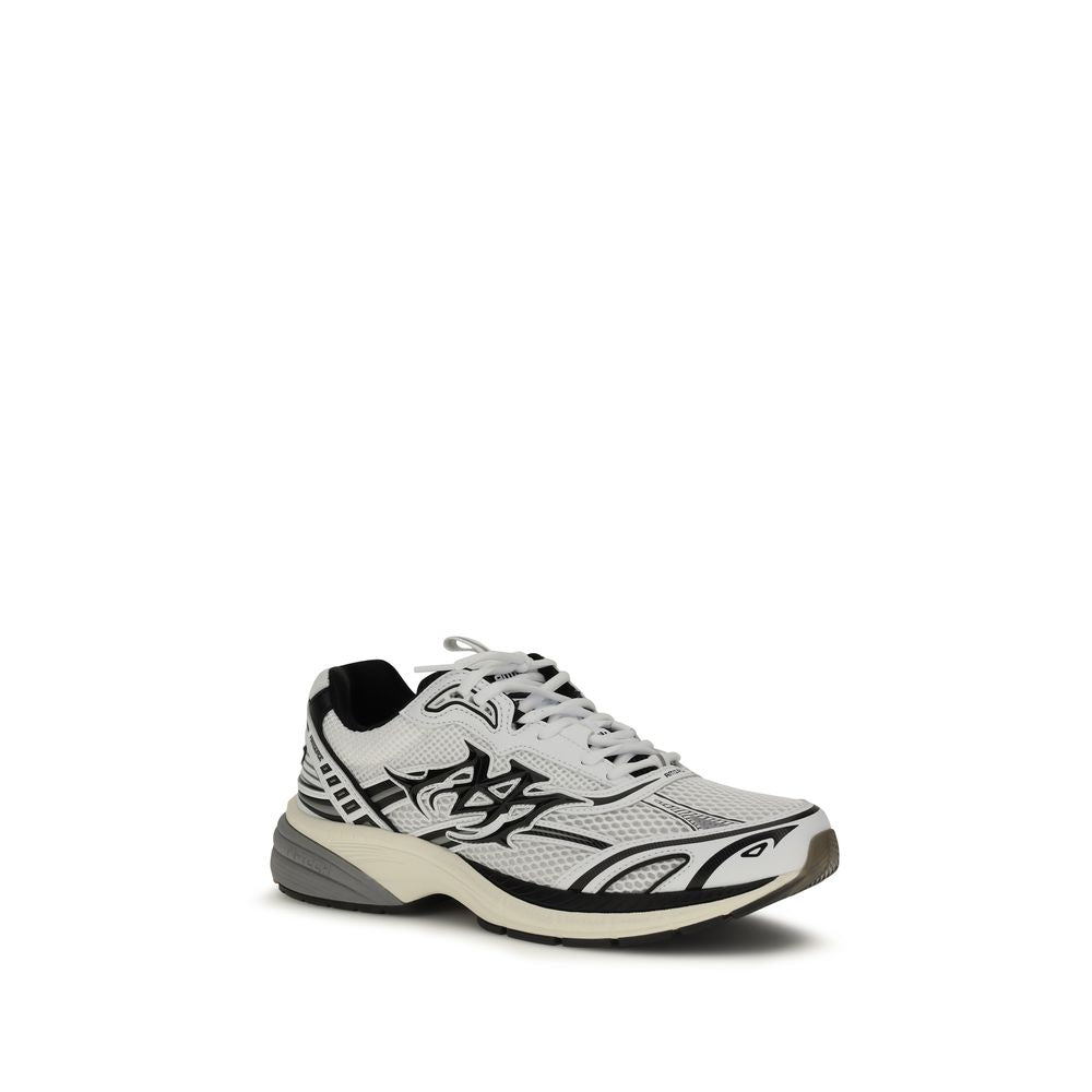 White Calf Leather Bos Taurus Athletic Sneakers
