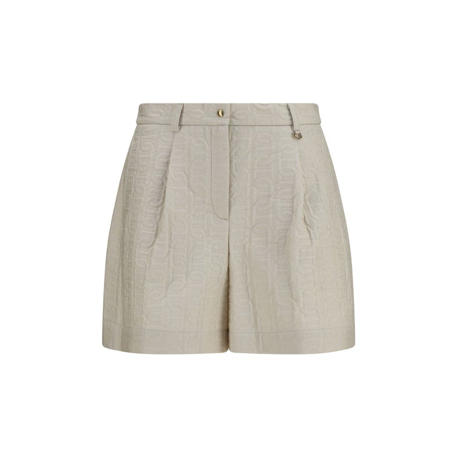 Beige Polyamide Bermuda Shorts
