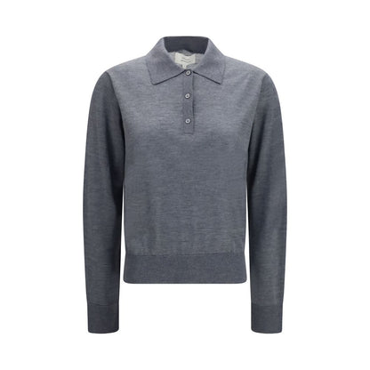 Gray Cashmere Polo Shirt