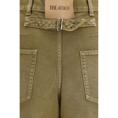 Brown Cotton Jeans Denim