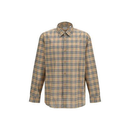 Beige Cotton Pattern Shirt