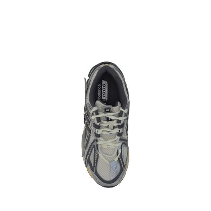 Silver Fabric Athletic Sneakers