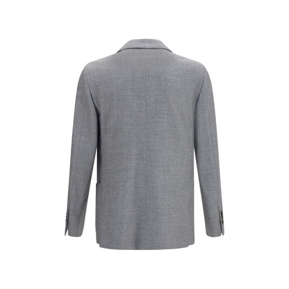 Gray Wool Oves Aries Full-Length Jacket