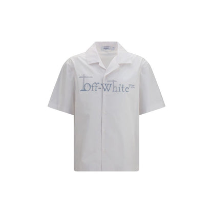 White Cotton Pattern Shirt