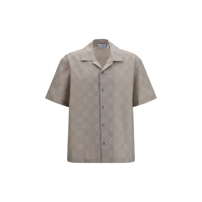 Beige Cotton Pattern Shirt