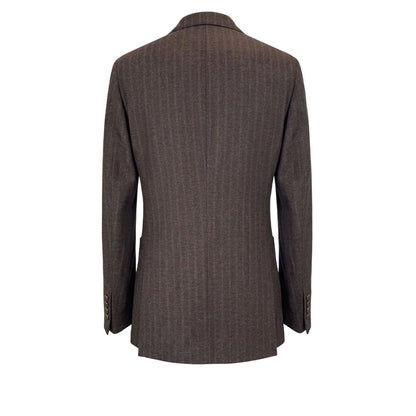 Brown Wool Men Jacket