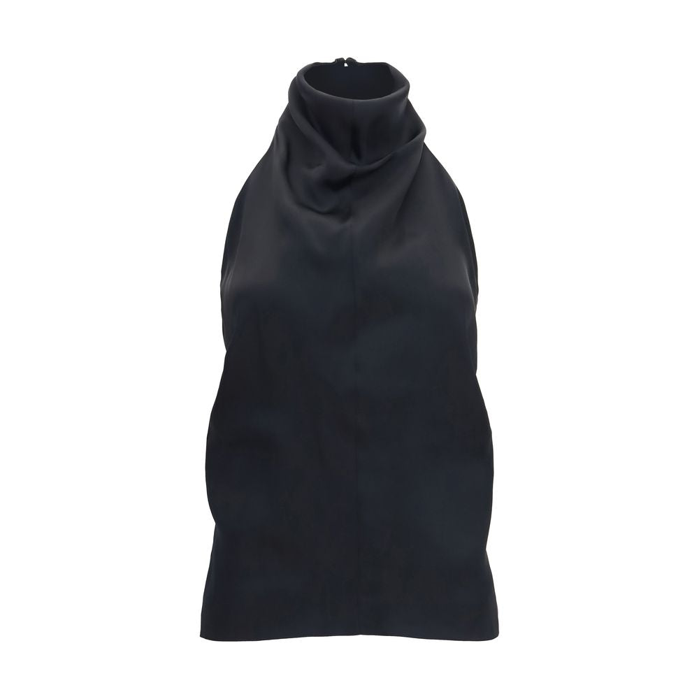 Black Acetate Blouse