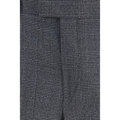 Gray Polyester Dress Pants