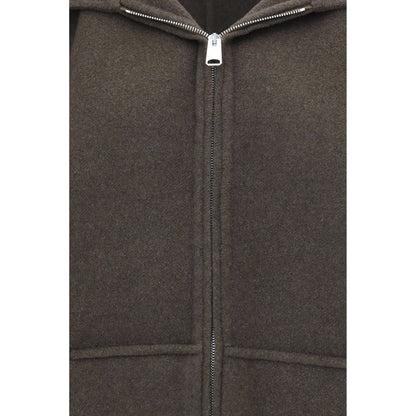Bicolor Wool Oves Aries Full-Length Jacket