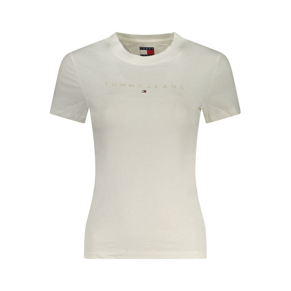 White Cotton Women's T-Shirt