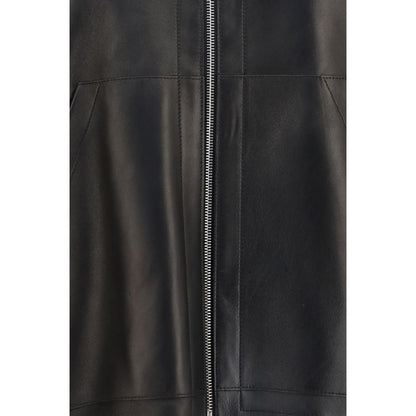 Black Lamb Ovis Aries Aries Leather Jacket