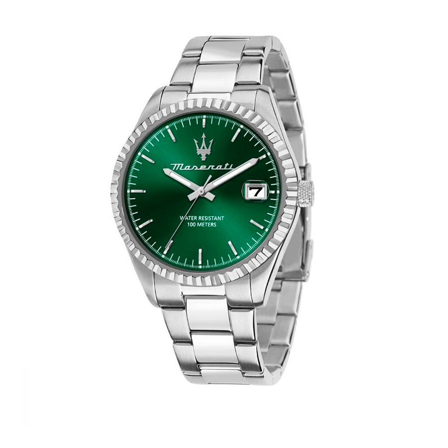 Gray Stainless Steel Dress Watch