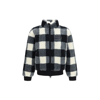 Gray Polyester Full-Length Jacket